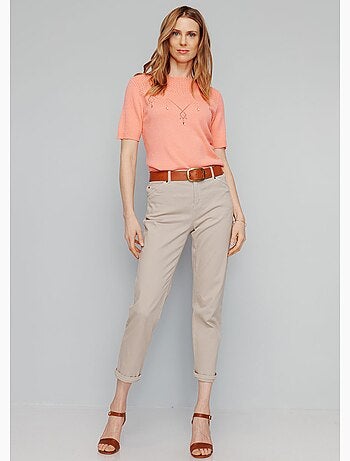 Pull manches courtes avec strass - Afibel