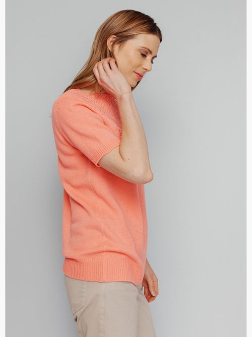 Pull manches courtes avec strass - Afibel - Kiabi