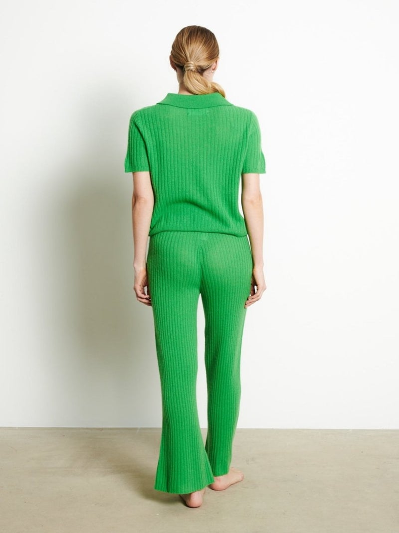 Pull manches courtes femme 100% cachemire - RIA 13 Vert - Kiabi