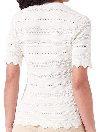 Pull Manches courtes Fuchsia Femme Morgan ISHI