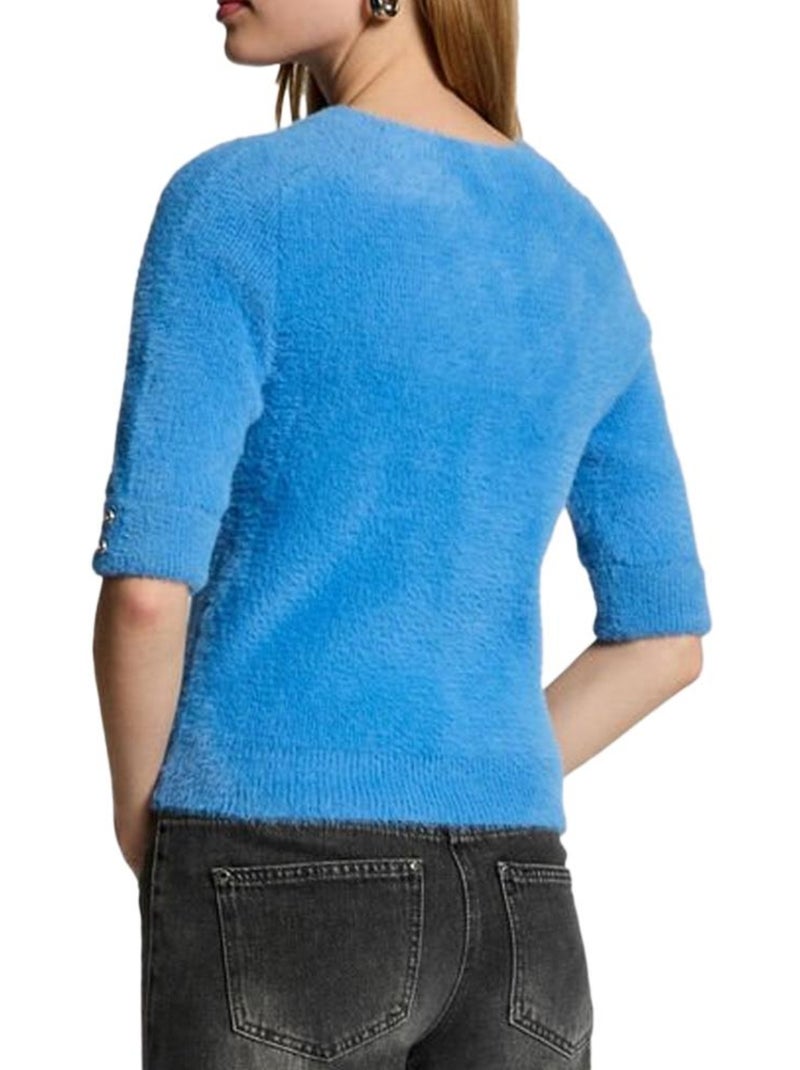 Pull Manches Courtes  Femme Morgan MTOM Bleu - Kiabi