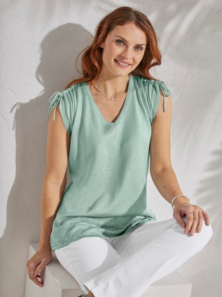 Pull manches courtes kimono