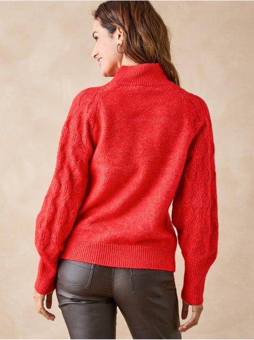 Pull manches fantaisie col montant - DAXON - Kiabi