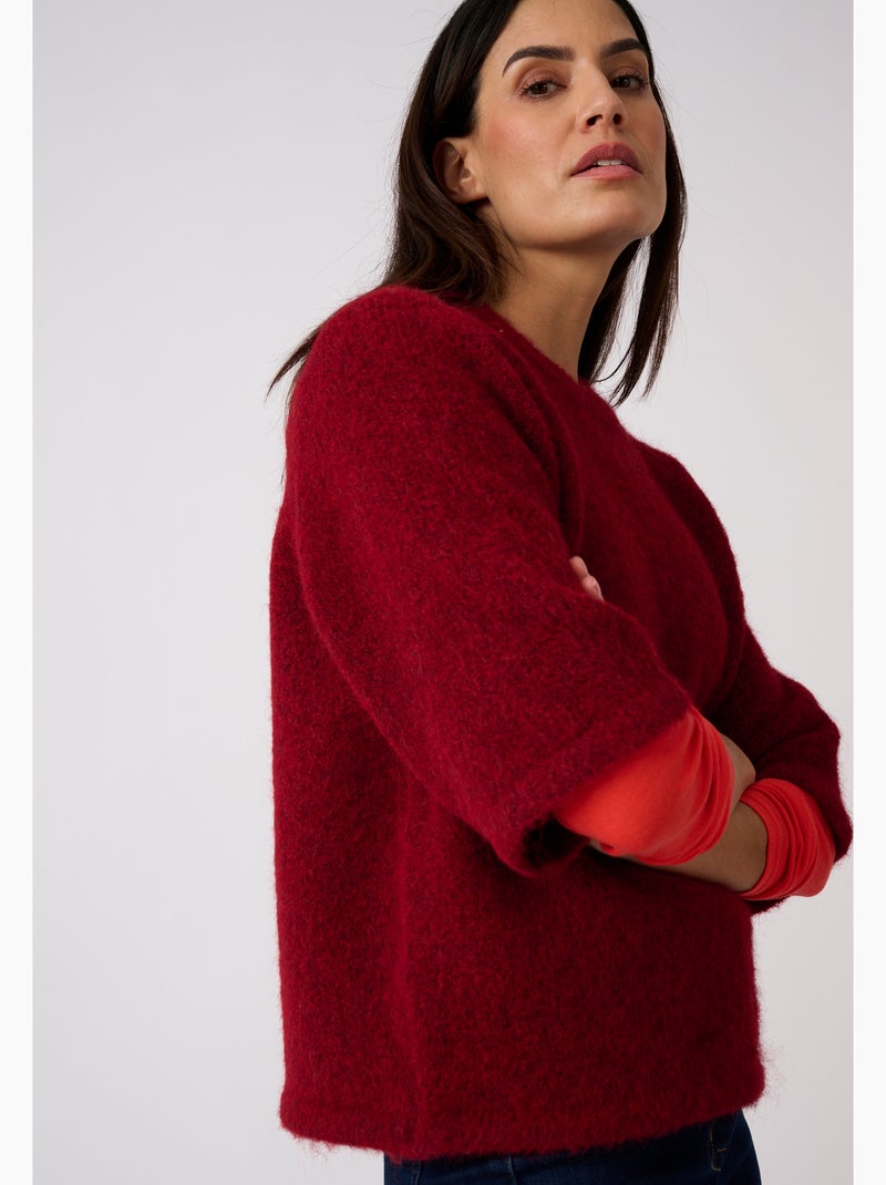 Pull manches larges thermolactyl - damart Rouge - Kiabi