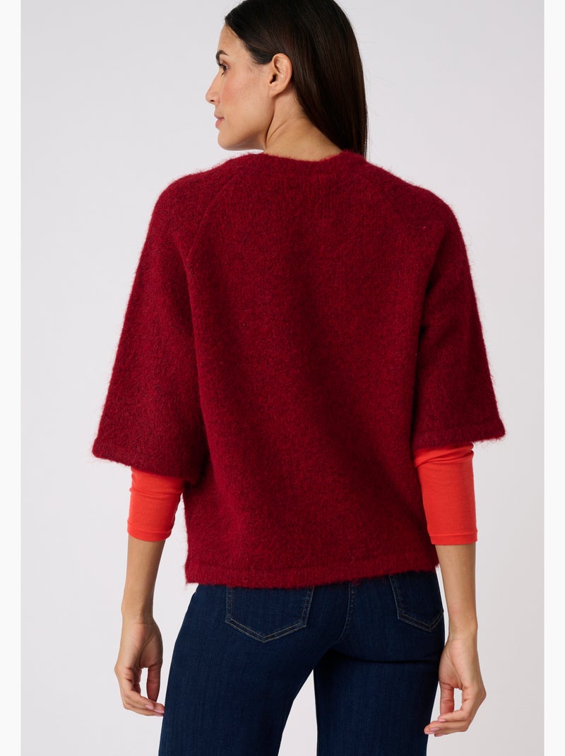 Pull manches larges thermolactyl - damart Rouge - Kiabi