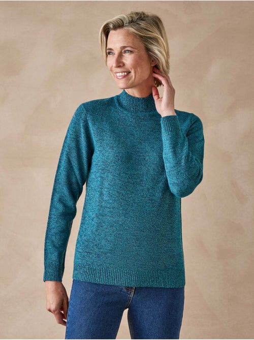 Pull manches longues col montant - DAXON - Kiabi