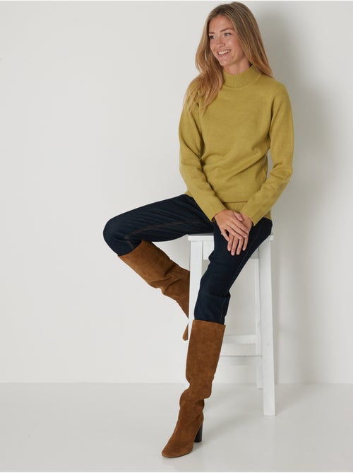 Pull manches longues col montant - DAXON - Kiabi