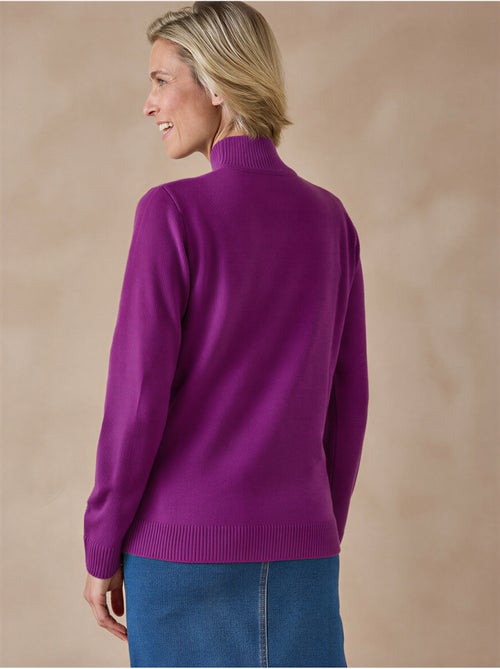 Pull manches longues col montant - DAXON - Kiabi