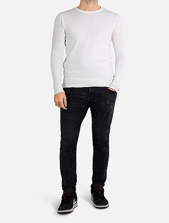 Pull manches longues col rond Kebello