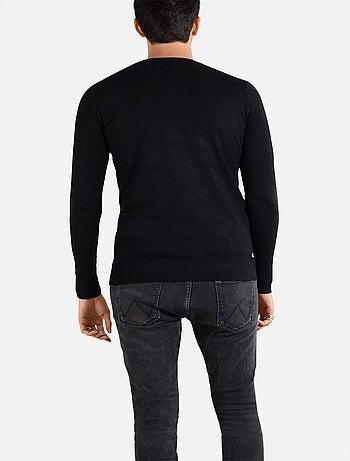 Pull manches longues col rond Kebello