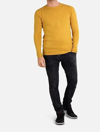 Pull manches longues col rond Kebello