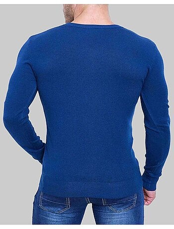 Pull manches longues col V Kebello