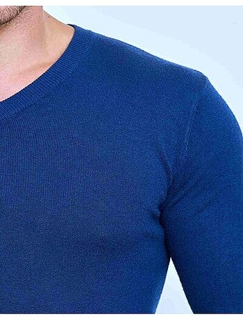 Pull manches longues col V Kebello