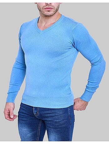 Pull manches longues col V Kebello