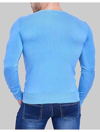 Pull manches longues col V Kebello