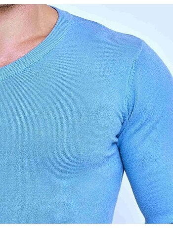 Pull manches longues col V Kebello