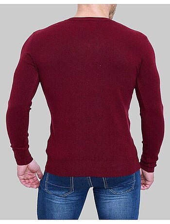 Pull manches longues col V Kebello