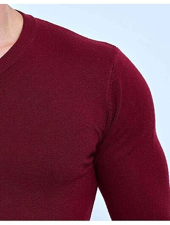Pull manches longues col V Kebello