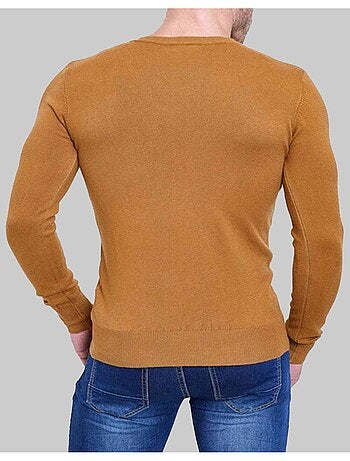 Pull manches longues col V Kebello