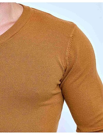 Pull manches longues col V Kebello