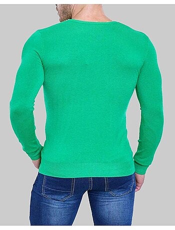 Pull manches longues col V Kebello