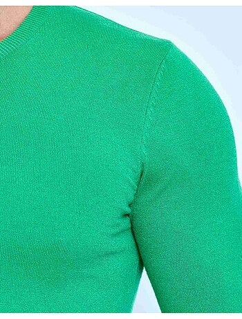 Pull manches longues col V Kebello