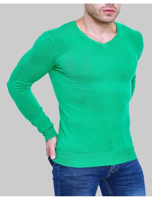 Pull homme bartavel p60 col vert - kaki