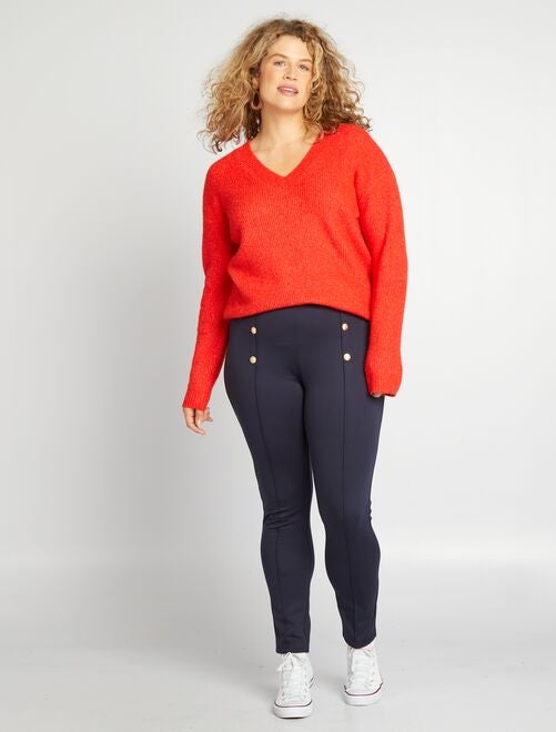 Pull rouge grande taille sale