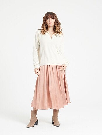 Pull manches longues femme 100% cachemire - MIA 3