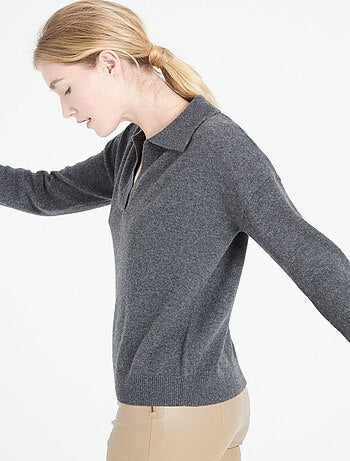 Pull manches longues femme 100% cachemire - MIA 3