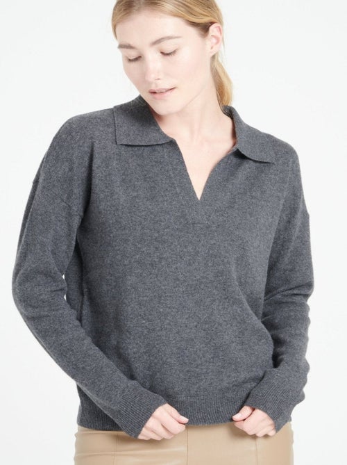 Pull manches longues femme 100% cachemire - MIA 3 - Kiabi