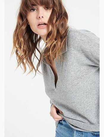 Pull manches longues femme 100% cachemire - MIA 3