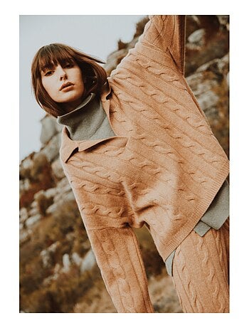 Pull manches longues femme 100% cachemire 6 fils - ZAYA 5