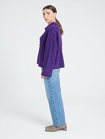Pull manches longues femme 100% cachemire 6 fils - ZAYA 5