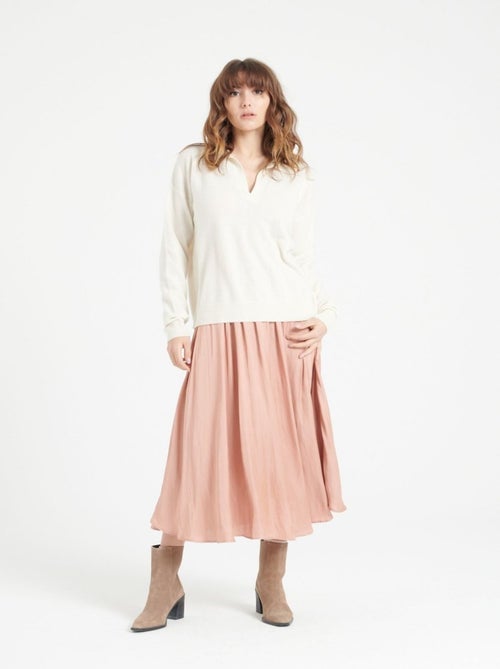 Pull manches longues femme en cachemire - MIA 3 - Kiabi