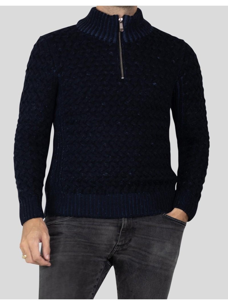 Pull manches longues Kebello Bleu marine - Kiabi