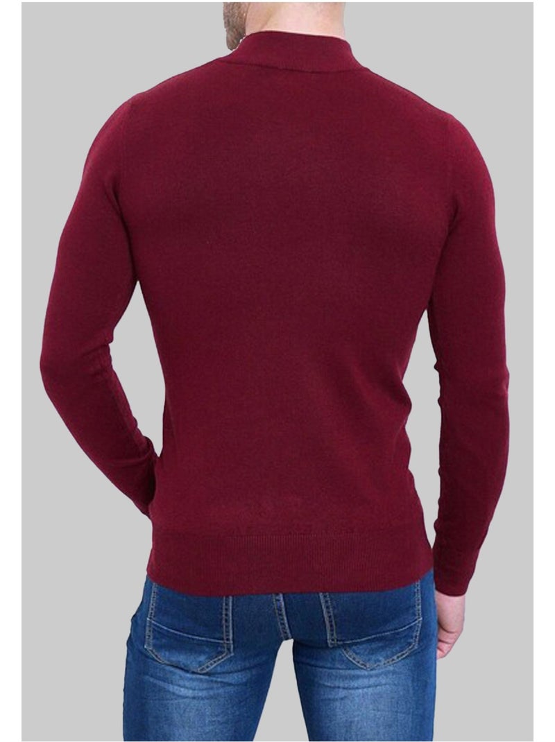 Pull manches longues Kebello Bordeaux - Kiabi