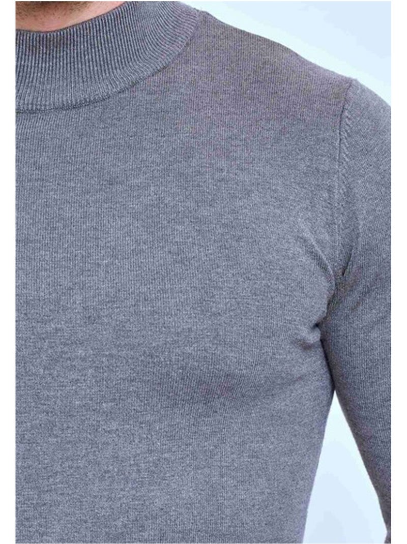 Pull manches longues Kebello Gris - Kiabi