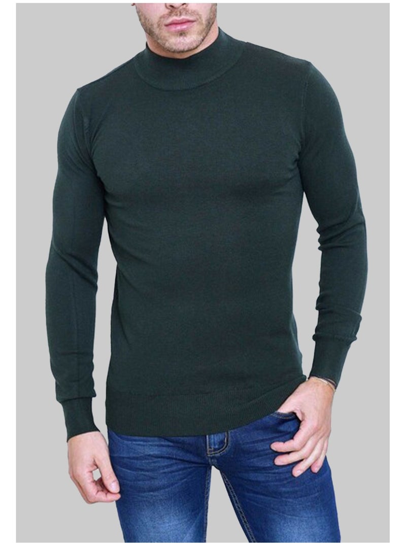 Pull manches longues Kebello Kaki - Kiabi