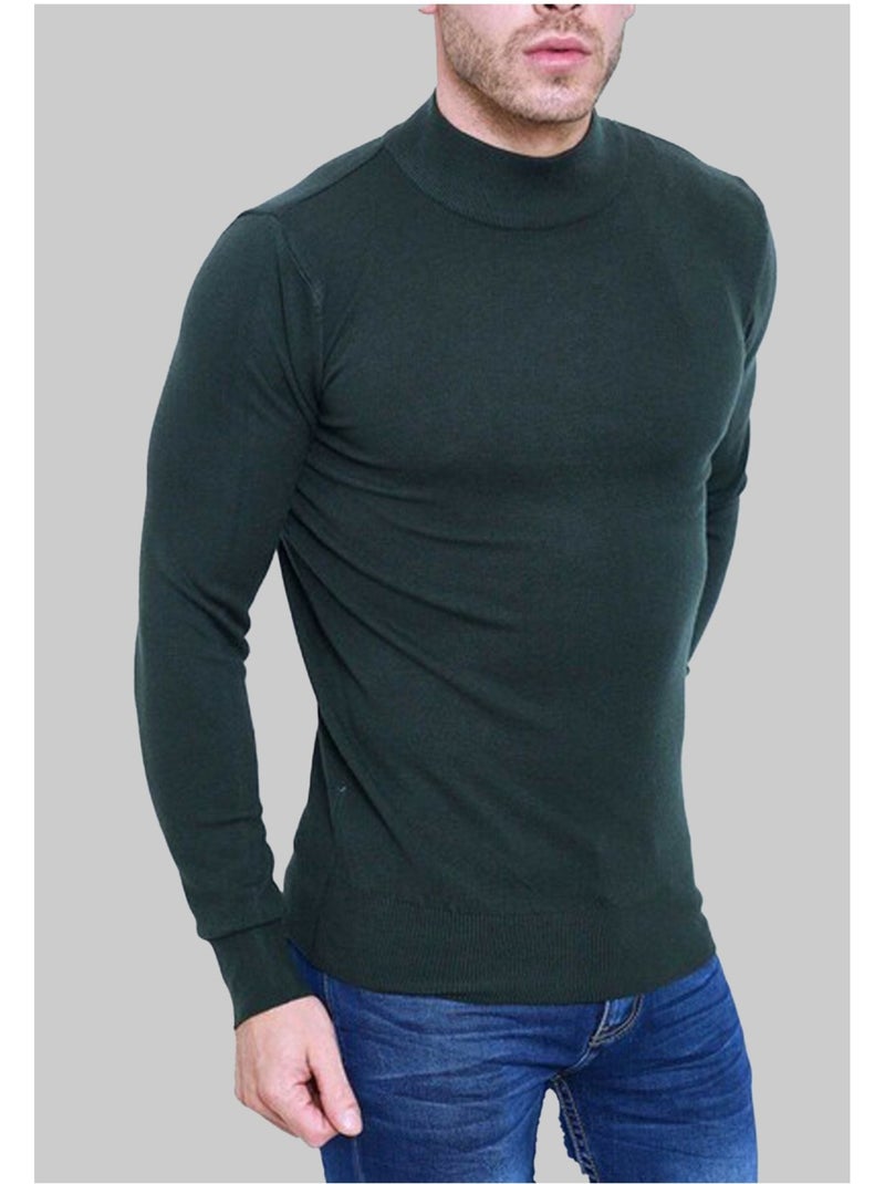 Pull manches longues Kebello Kaki - Kiabi