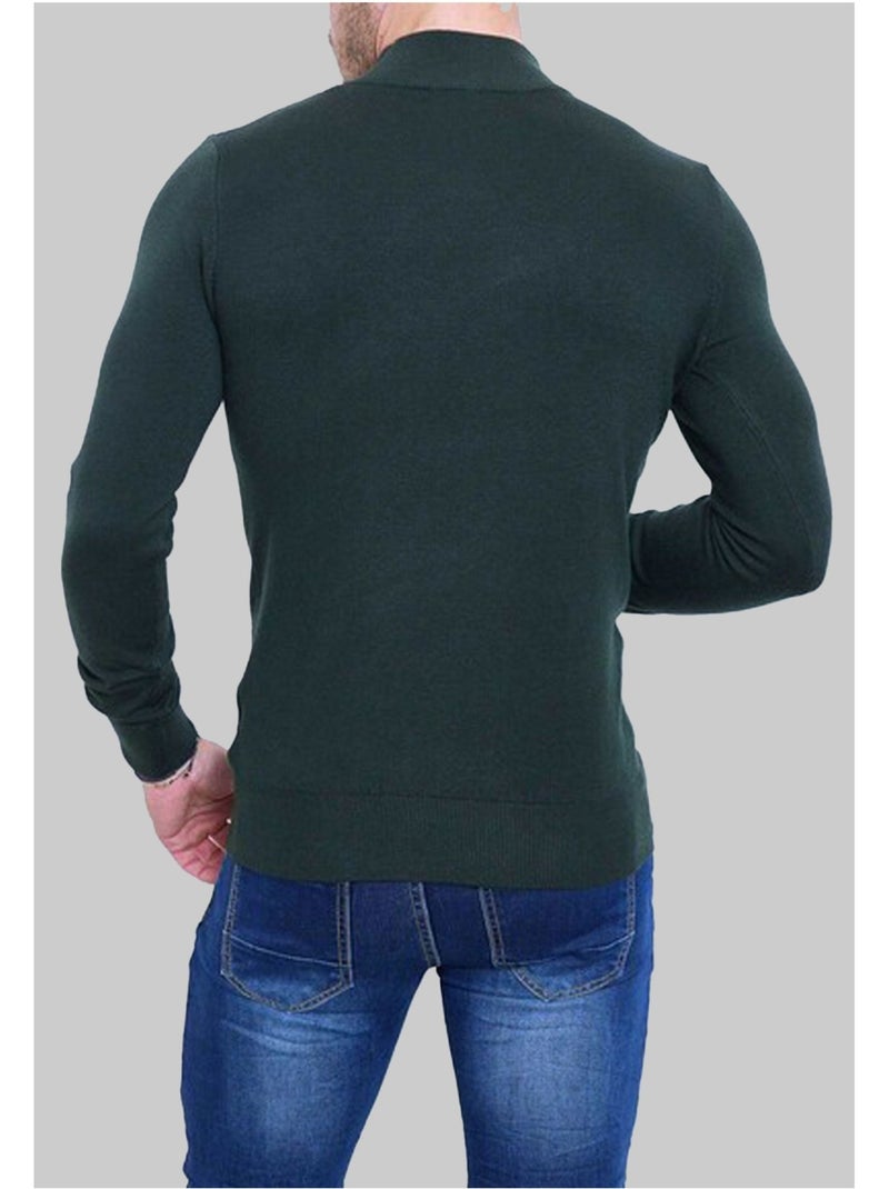Pull manches longues Kebello Kaki - Kiabi