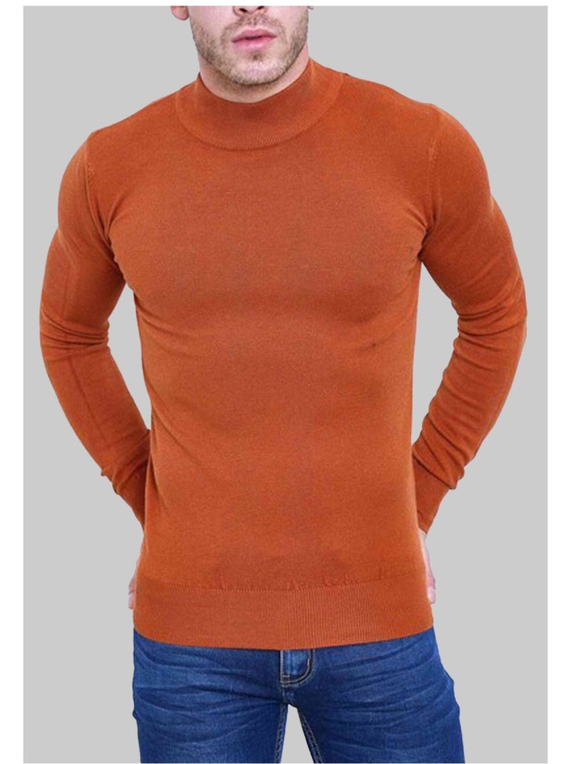 Pull manches longues Kebello Orange - Kiabi