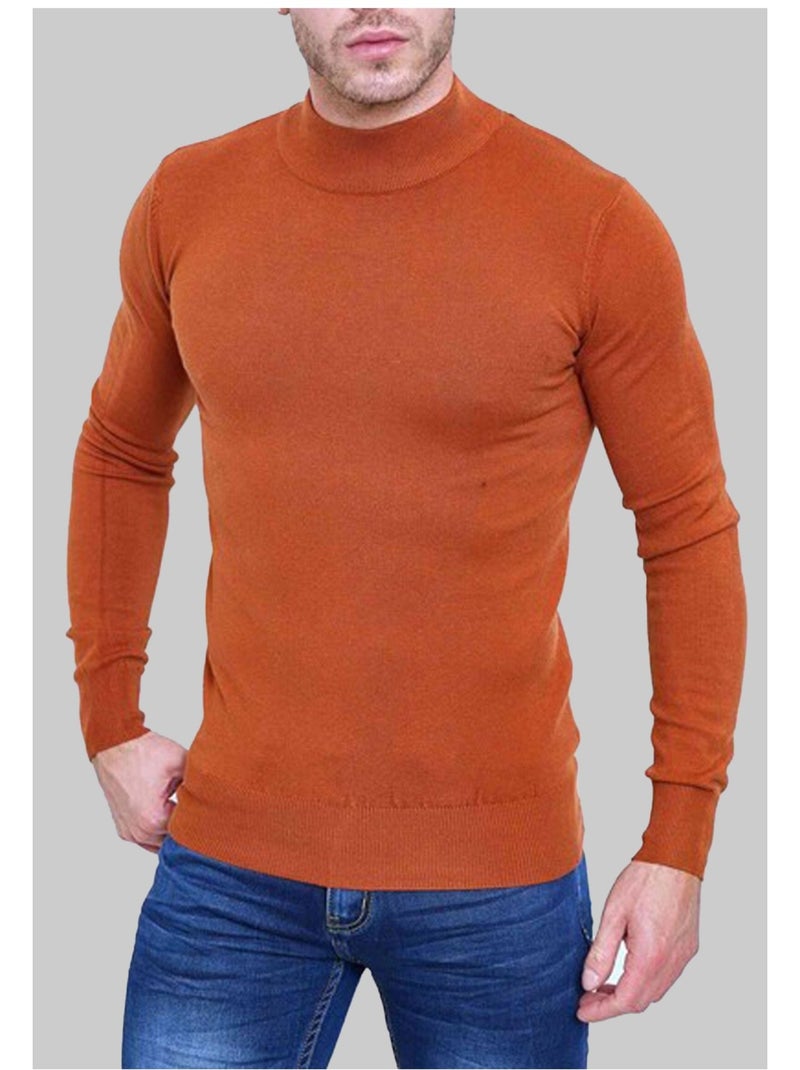 Pull manches longues Kebello Orange - Kiabi