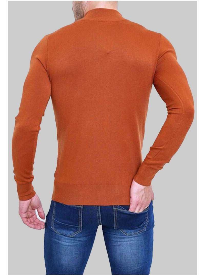 Pull manches longues Kebello Orange - Kiabi