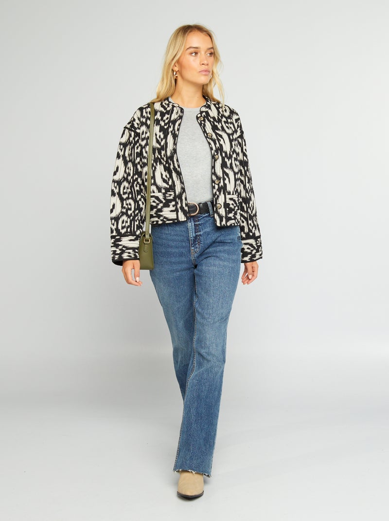 Pull manches longues maille fine Gris - Kiabi