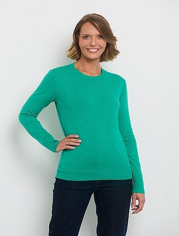 Pull manches longues maille fine jauge - AFIBEL