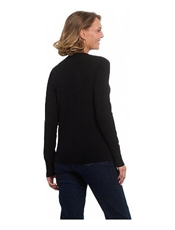 Pull manches longues maille fine jauge