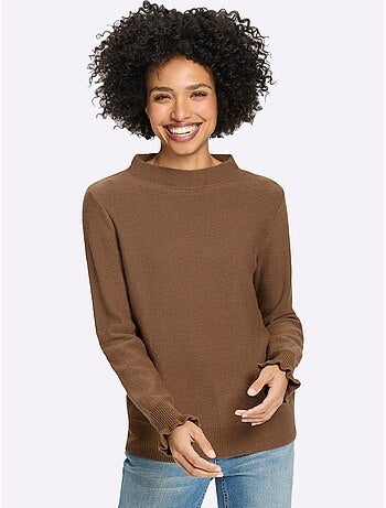 Pull manches ruchées - taille standard - helline