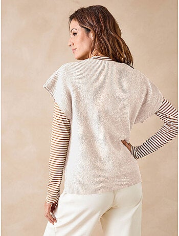 Pull manches T côtes anglaises