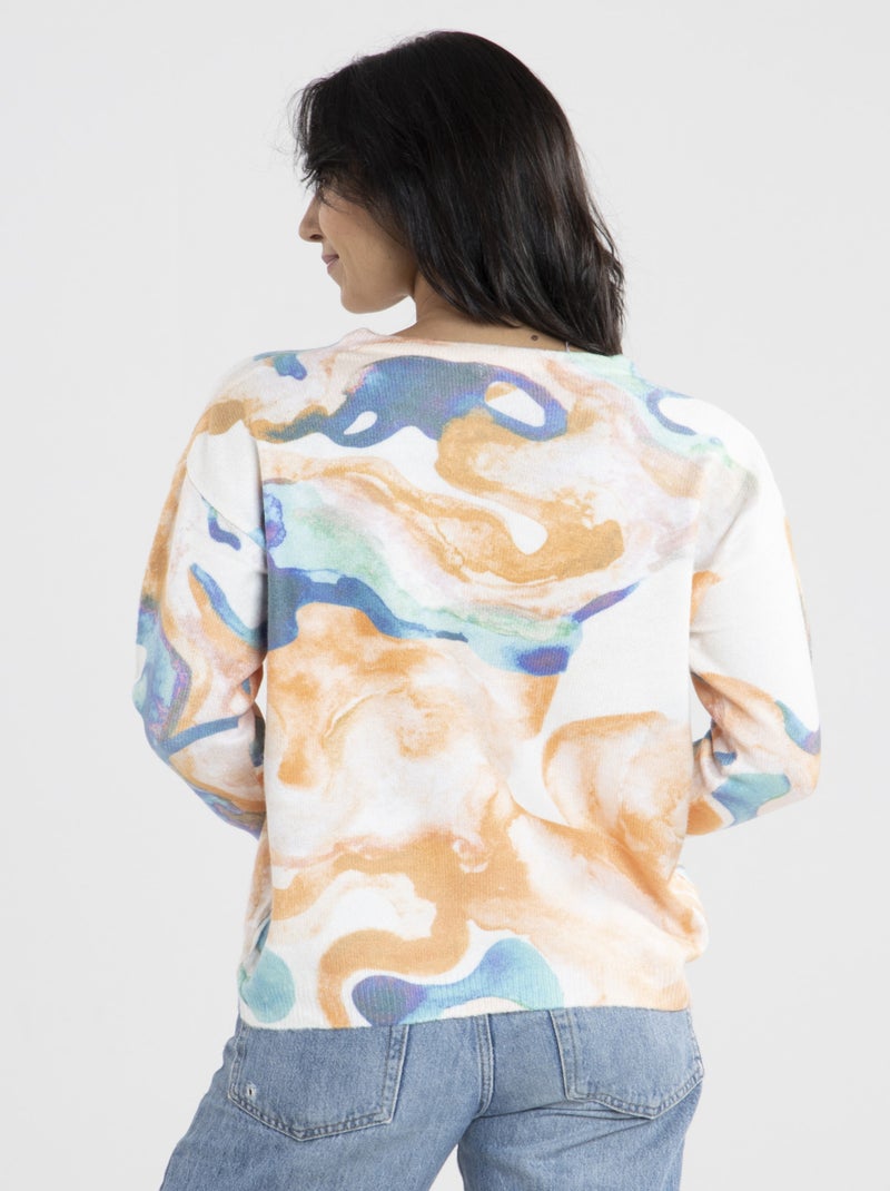 Pull Manof  | Gerard Pasquier Avec Col V | Gerard Pasquier Orange - Kiabi